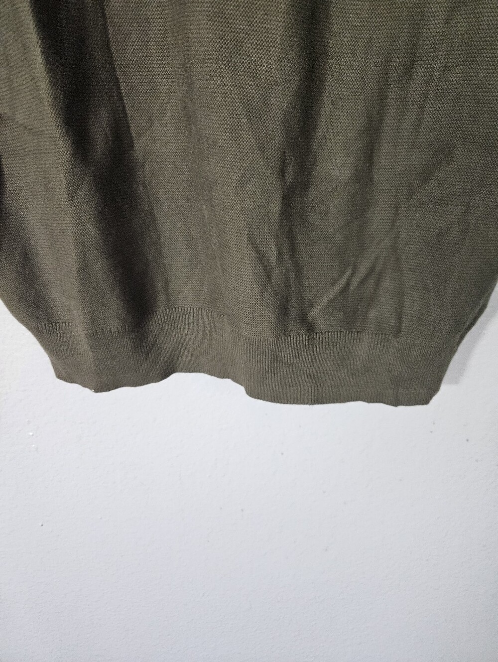 Quince Lightweight Cotton Cashmere Link-Stitch Dolman Sweater Size L - Picture 5 of 11